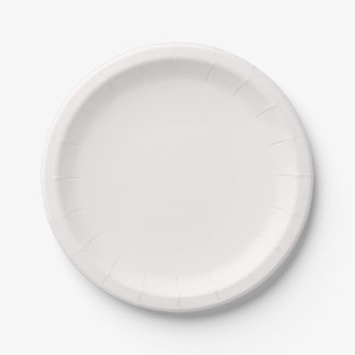 Snow Background Paper Plate