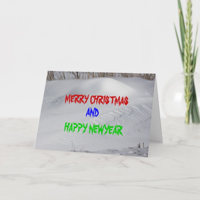 SNOW BANK CHRISTMAS Card (Front)