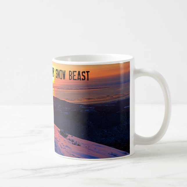 Snow Beast Reviews Sunset Coffee Mug (Right)