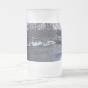 Snow Beauty James River Frosted Glass Beer Mug