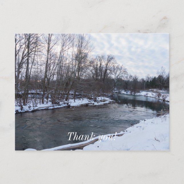 Snow Beauty James River Postcard (Front)