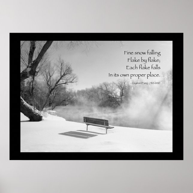 Snow Bench in Silence Poster (Front)