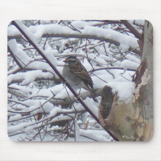 Snow Bird Mouse Mat (Front)