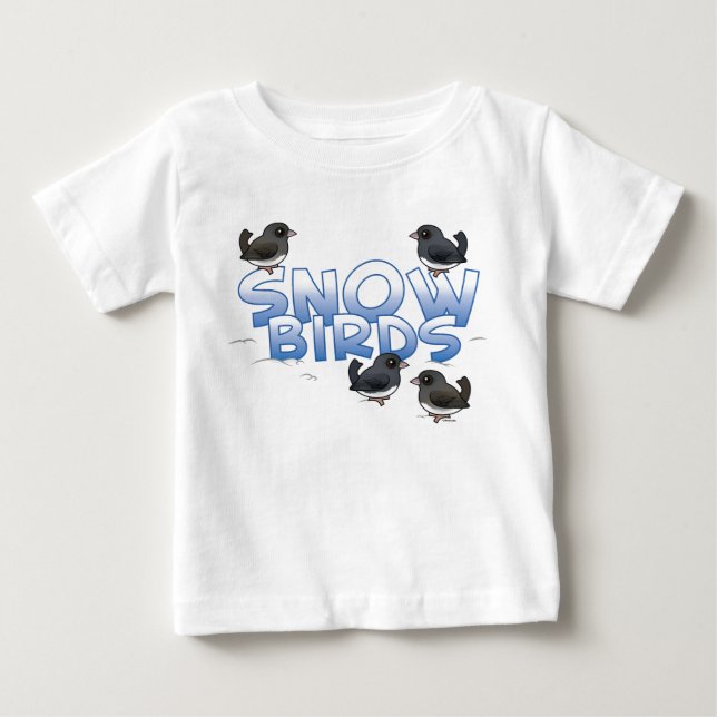 Snow Birds Baby T-Shirt (Front)