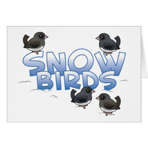 Snow Birds Card with Birdorable Junco Birds