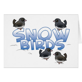 Snow Birds Card with Birdorable Junco Birds