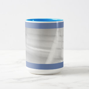 Snow Blanket Blue Two-Tone Coffee Mug