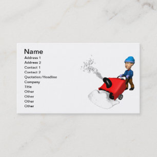 Snow Blower Business Card