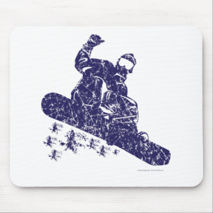 Snow-Boarder Mouse Mat