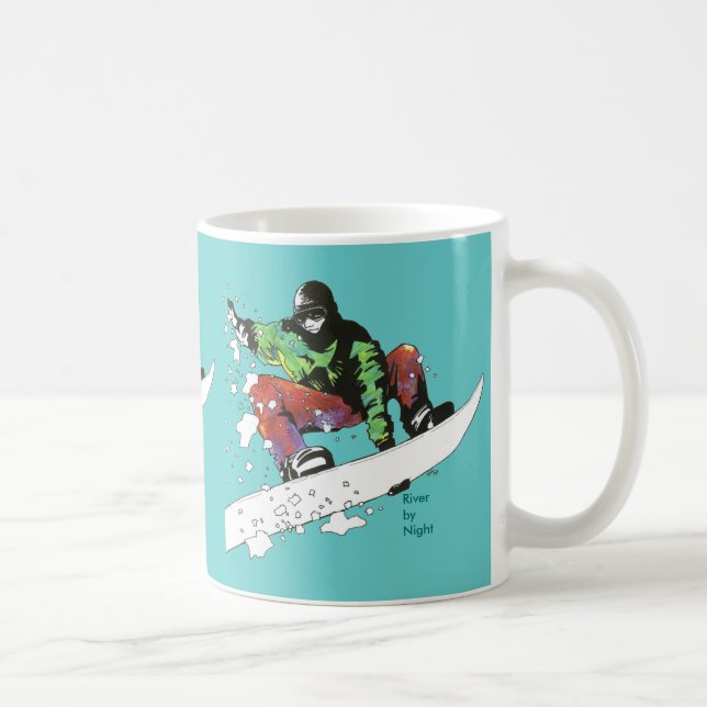 Snow Boarding Coffee Mug (Right)