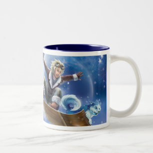 Snow Boarding Two-Tone Coffee Mug