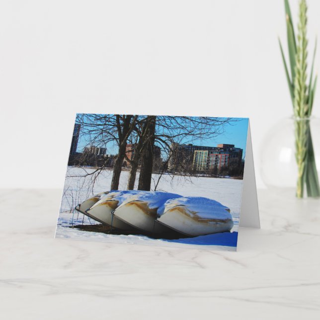 "Snow Boats" Christmas Card (Front)