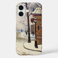 Snow, Boulevard de Clichy, Paris by Paul Signac