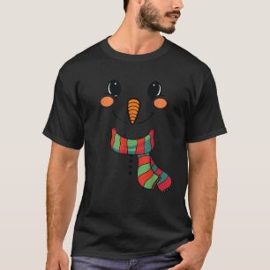 Snow Boy Snowman Face with Carrot Nose Kids Boys G T-Shirt