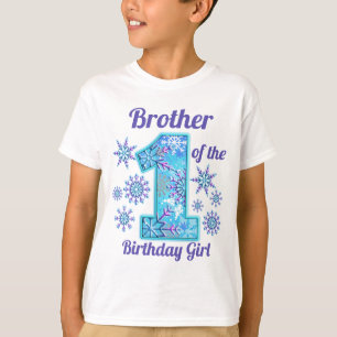 Snow Brother of the First Birthday frozen T-Shirt