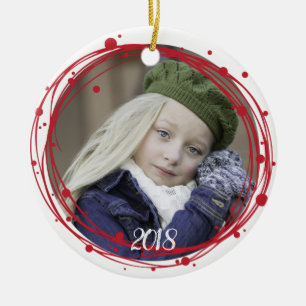 Snow Bubbles Christmas Wreath Ornament