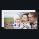 Snow Bubbles Happy Hanukkah Photo Card<br><div class="desc">Cute and stylish Snow Bubbles Happy Hanukkah Photo Card is perfect for your card sending this holiday season.  Has matching accessories.</div>