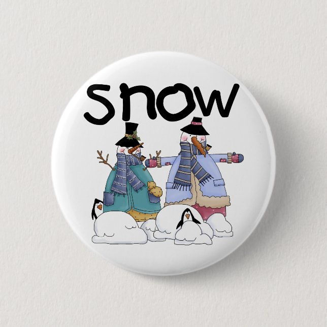 Snow Buddies Tshirts and Gifts 6 Cm Round Badge (Front)