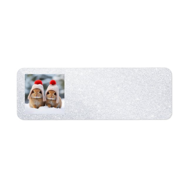 Snow Bunnies Return Address Label (Front)