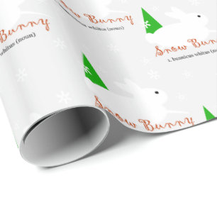 Snow Bunny Christmas Wrapping Paper