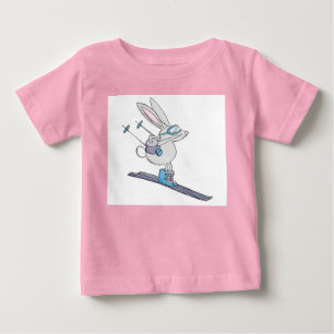 Snow bunny cute baby skier outfit T-Shirt