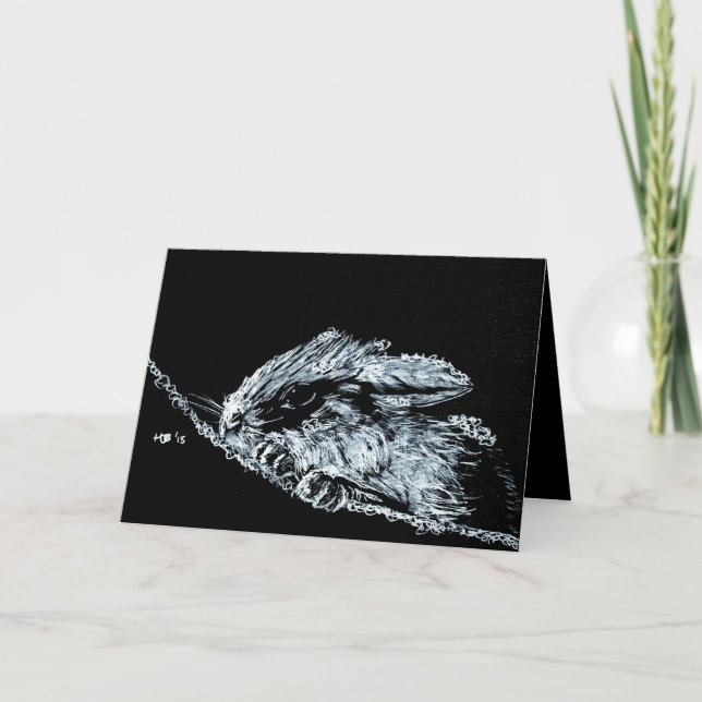 Snow Bunny Holiday Card (Front)