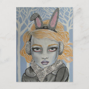 Snow Bunny Postcard
