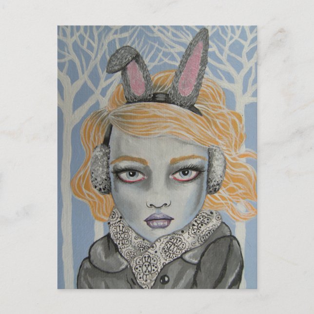 Snow Bunny Postcard (Front)