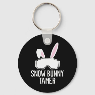 Snow Bunny Tamer Ski Funny Apres Party Skiing Skie Key Ring
