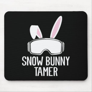 Snow Bunny Tamer Ski Funny Apres Party Skiing Skie Mouse Mat