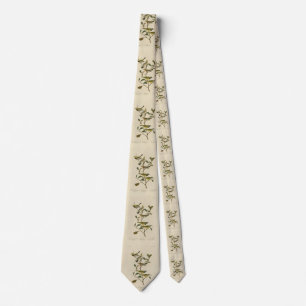 Snow Bunting John James Audubon's Birds of America Tie