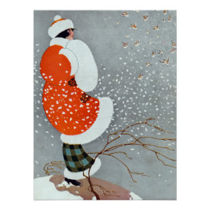 Snow Buntings - Will Hammell  Poster