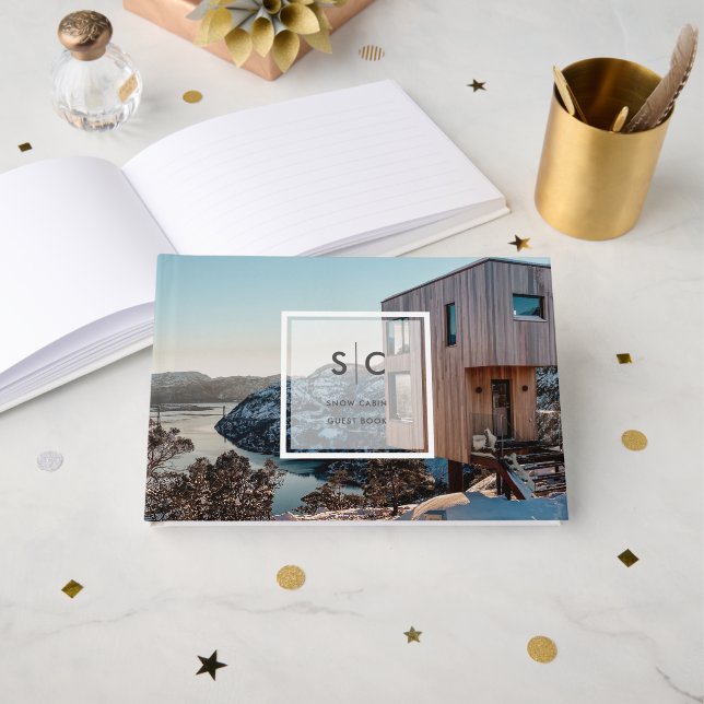 Snow Cabin Vacation Rental Guest Comments Guest Book (Front Open)