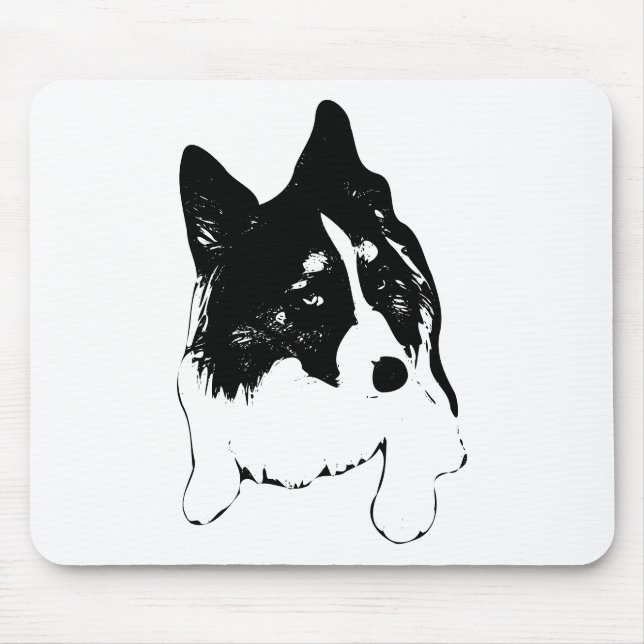 Snow-Calm Desk Mouse Pad (Front)