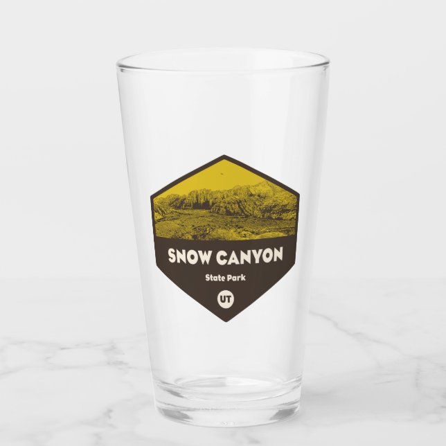 Snow Canyon State Park Utah Glass (Front)