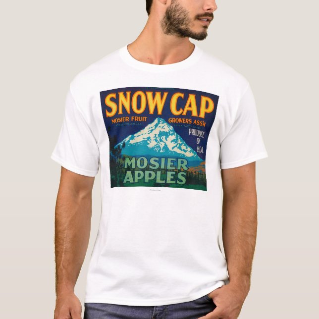 Snow Cap Apple Crate LabelMosier, OR T-Shirt (Front)