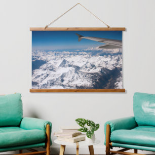 Snow caped mountain wall tapestry photography