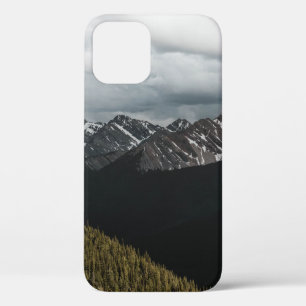 SNOW-CAPPED GRAY ROCKY MOUNTAIN UNDER CLOUDY SKY D iPhone 12 CASE