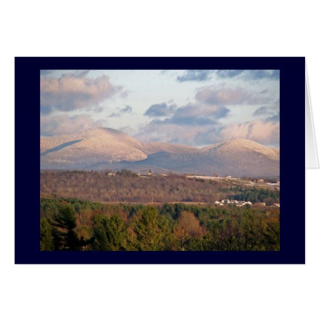 Snow capped Green Mountains of Vermont (Front Horizontal)
