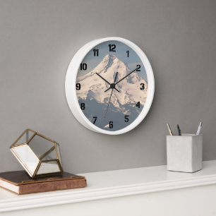 Snow Capped Mount Hood Landscape Clock