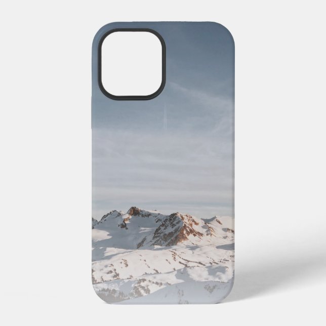 SNOW CAPPED MOUNTAIN AT DAYTIME iPhone CASE (Back)