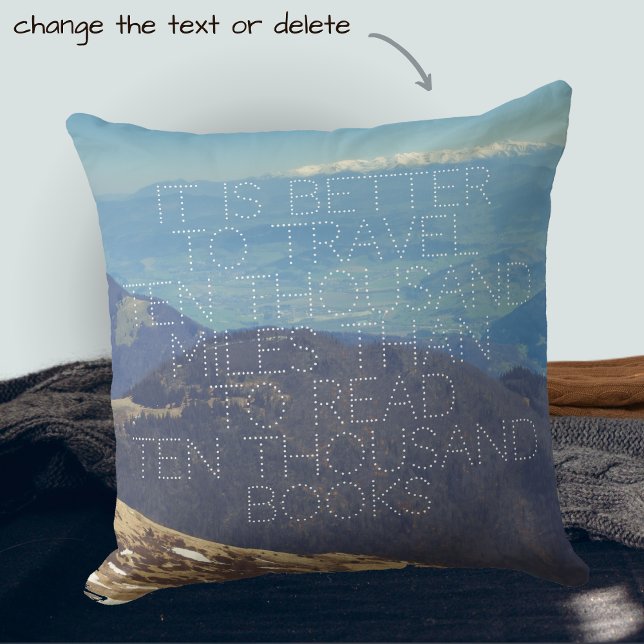 Snow-capped mountain peaks cushion (Creator Uploaded)