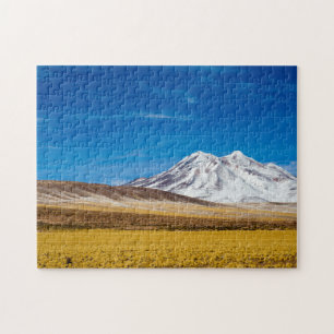 Snow - Capped Mountains And Puna Grassland Jigsaw Puzzle
