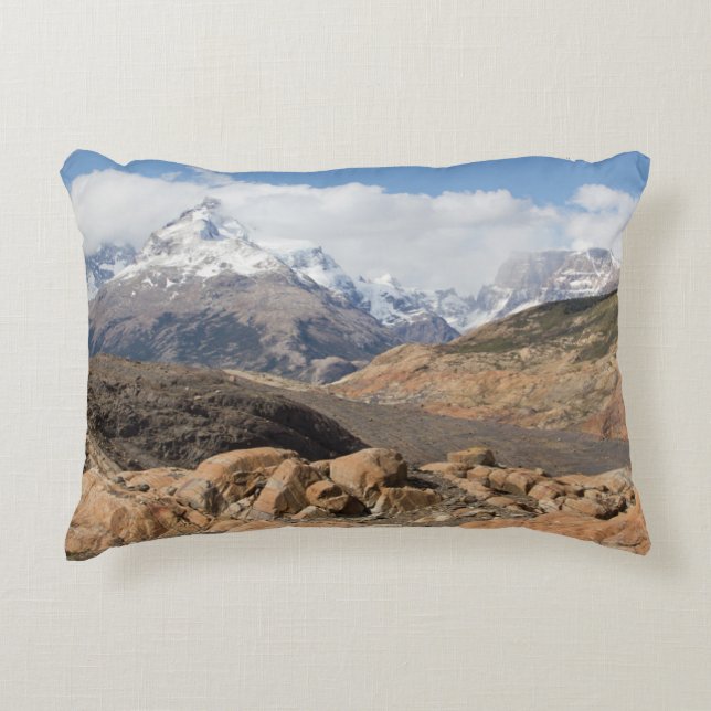 Snow-Capped Mountains Decorative Cushion (Front)