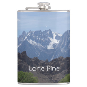 Snow capped mountains of Lone Pine       Hip Flask