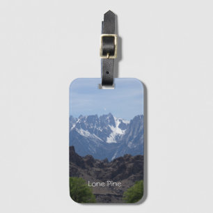 Snow capped mountains of Lone Pine        Luggage Tag