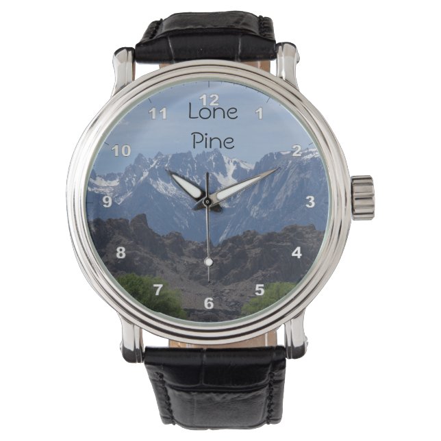 Snow capped mountains of Lone Pine          Watch (Front)