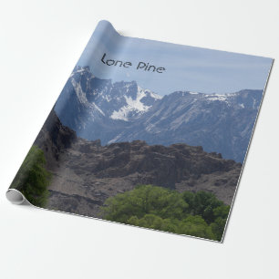 Snow capped mountains of Lone Pine    Wrapping Paper