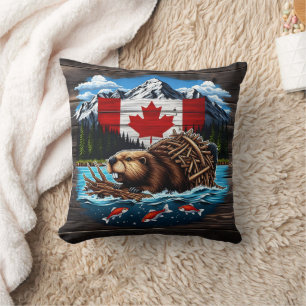Snow-Capped Peaks, Canadian Beaver, Ocean Cushion