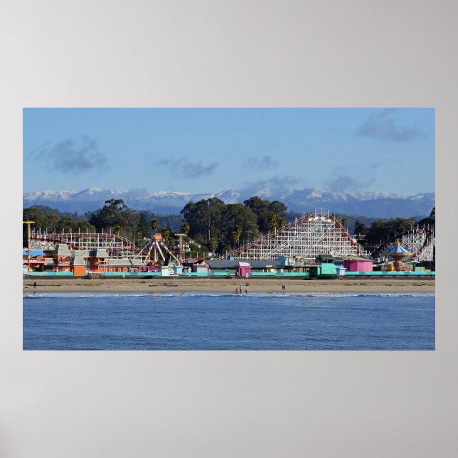 Snow Caps in Santa Cruz Print (Front)